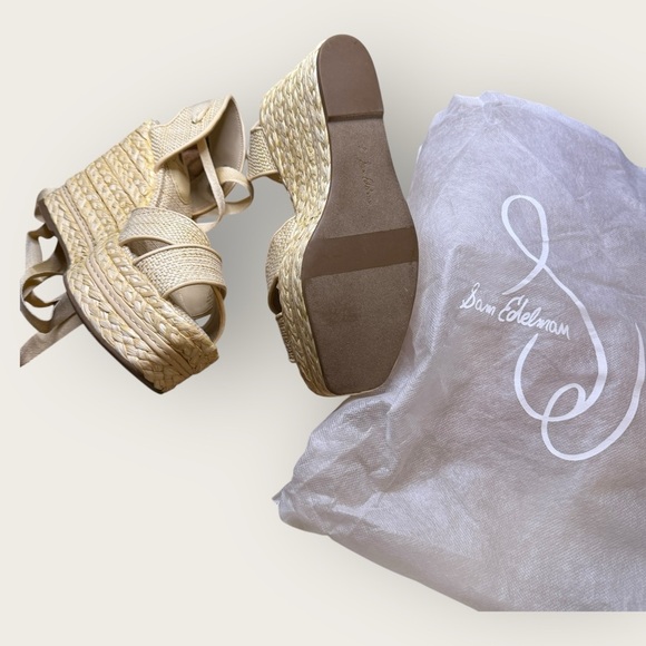 Sam Edelman Vaughn Espadrille Wedge Sandal – Size 9.5, NWT with Dust Bag - Picture 15 of 15